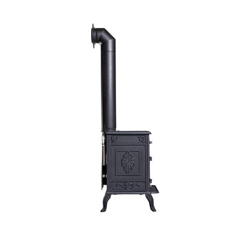 GLOBEFIRE Gussofen »Comet«, schwarz, Gusseisen, 8 kW