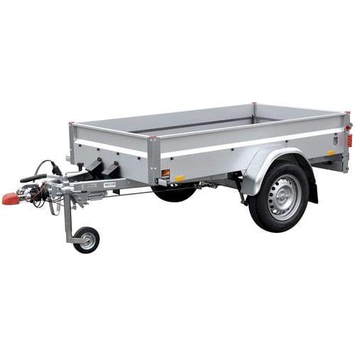 STEMA PKW-Anhänger »BASIC 850«, gebremst, BxL: 108 cm x 201 cm, max. Nutzlast 685 kg - silberfarben