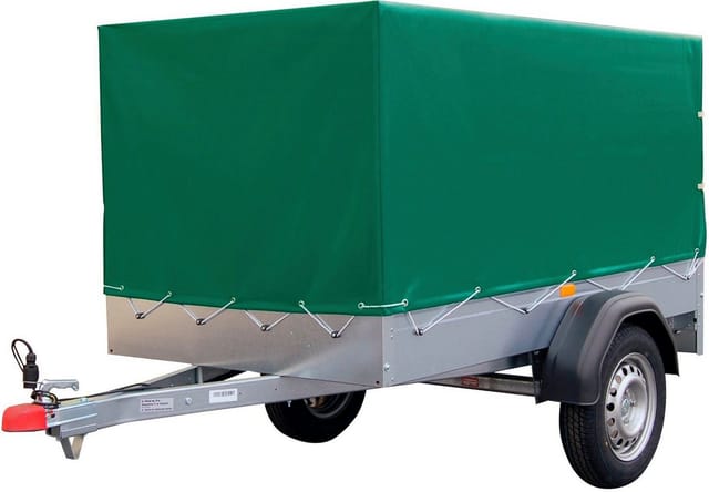 STEMA PKW-Anhänger »AN750«, inkl. 80 cm Hochplenenset, max. Nutzlast 606 kg - silberfarben