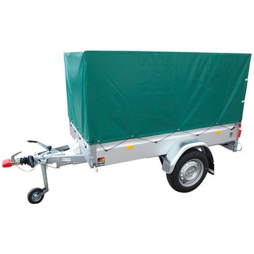 STEMA PKW-Anhänger »BASIC 850 COC«, inkl. 80 cm Hochplanenset, max. Nutzlast 673 kg - silberfarben