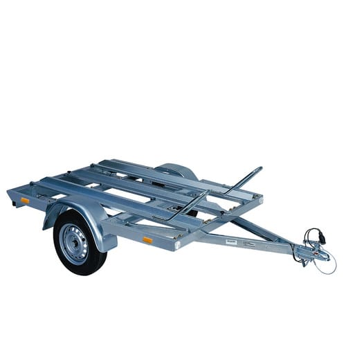 STEMA Motorradanhänger, BxL: 108 cm x 194 cm, max. Nutzlast 603 kg - silberfarben