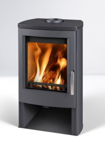THORMA Kaminofen »Alvesta II«, schwarz, Stahlblech, 8 kW, Zeitbrand geeignet