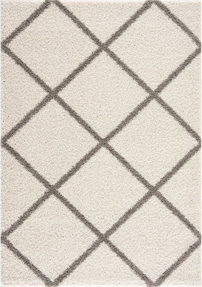 Sanat Hochflor-Teppich Madrid 1, auch in Rund erhältlich, rechteckig, Höhe: 30 mm, Wohnzimmer, Langflor, Shaggy Teppich Bild 4