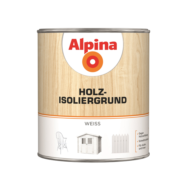 ALPINA Holz-Isoliergrund - weiss