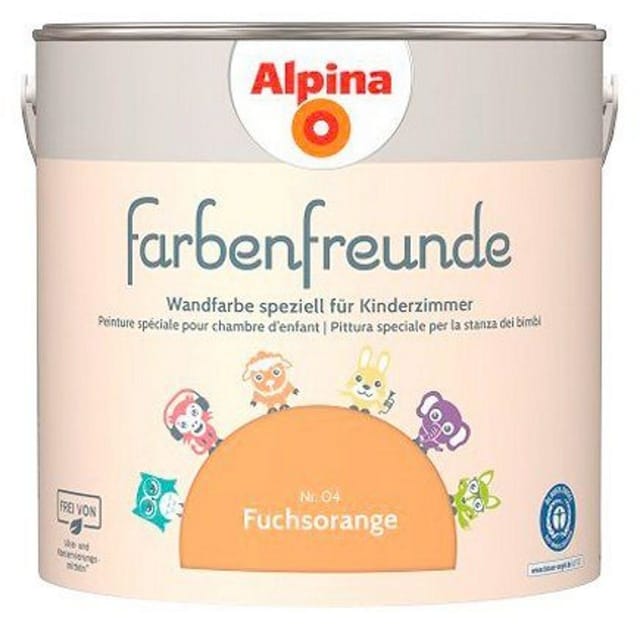 ALPINA Dispersionsfarbe »Farbenfreunde«, Fuchsorange, matt