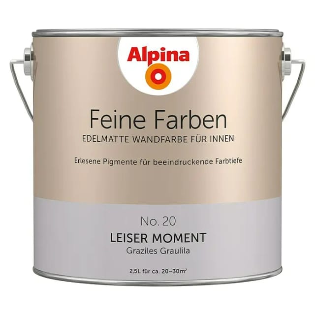 ALPINA Dispersionsfarbe »Feine Farben«, edelmatt, 2,5 l - lila