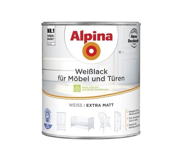 ALPINA Weißlack, matt - weiss