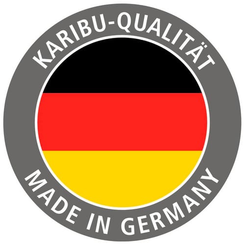 KARIBU Saunahaus »Kandau«, BxTxH: 276 x 276 x 210 cm, ohne Ofen - beige