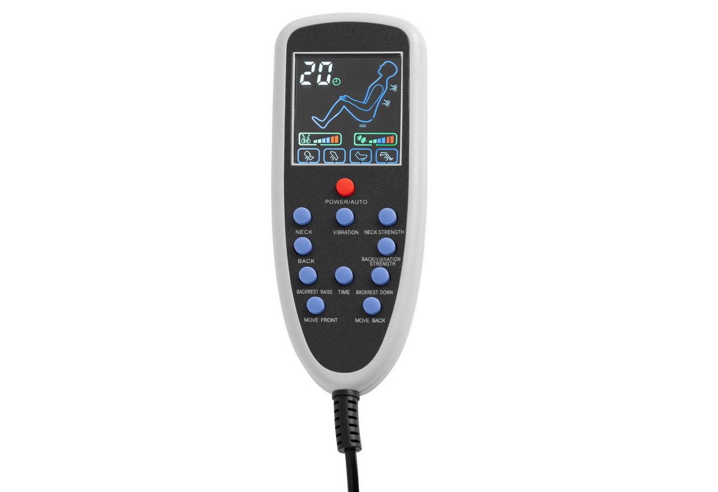 Physa Fußbad Fußpflegestuhl elektrisch mit Fußwanne 150 kg Rücken- & Nackenmassage, Weiß