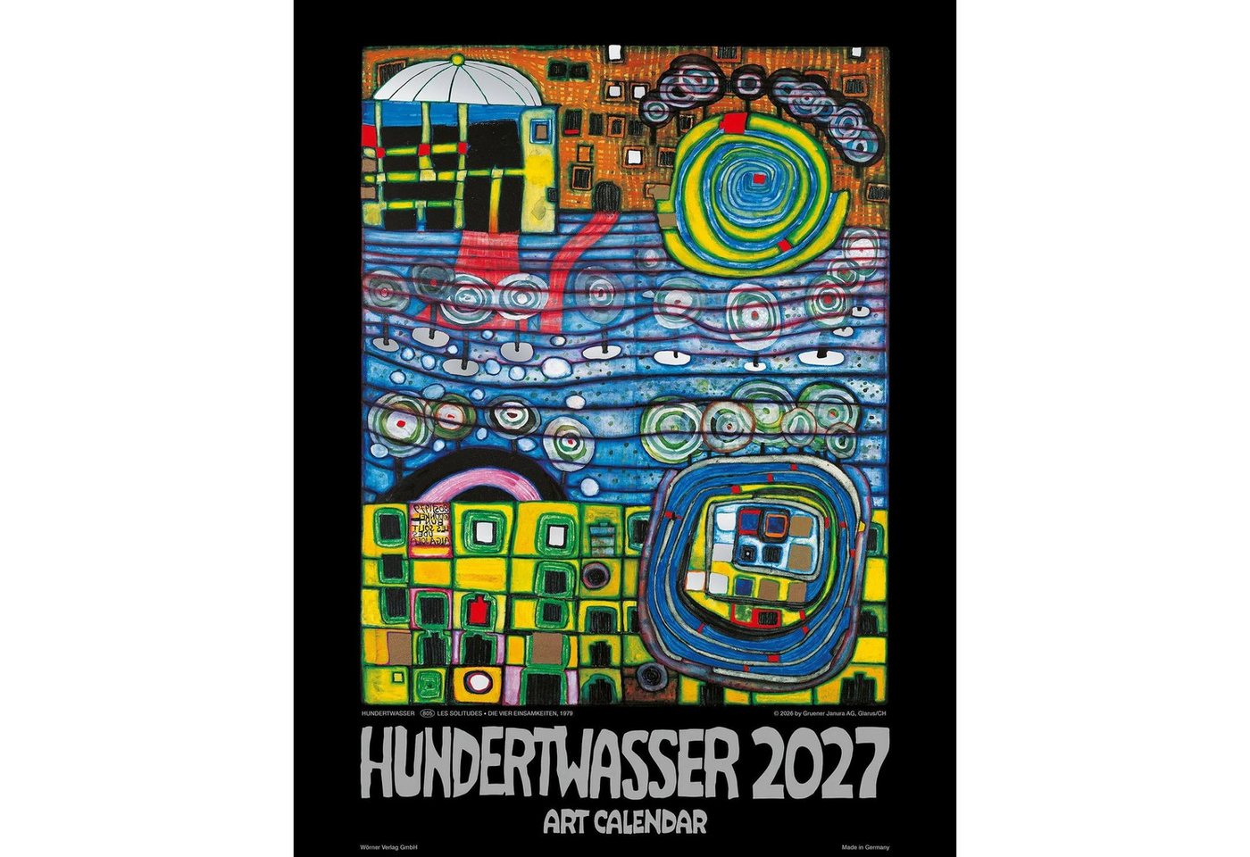 Wörner Wandkalender Hundertwasser Art Calendar 2027