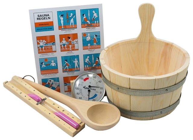 KARIBU Sauna-Wellness-Set »Classic«, 6-tlg. - beige