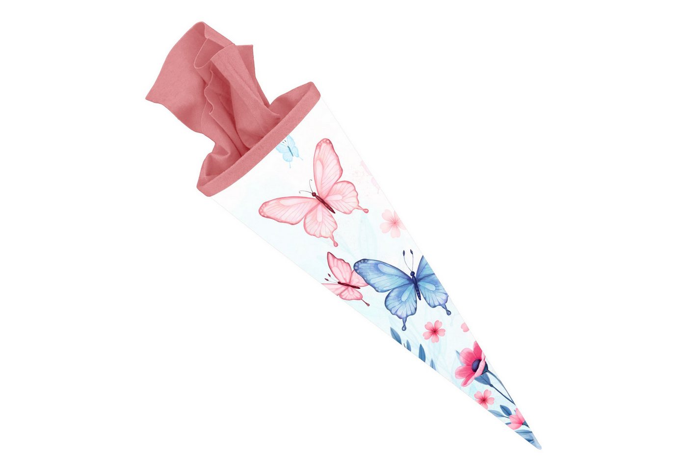 itenga Schultüte itenga Schultüte 70cm rund Schmetterling ELARA Zuckertüte Filzverschlu