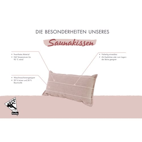 KARIBU Kissen, , geeignet für: Karibu Saunen - beige