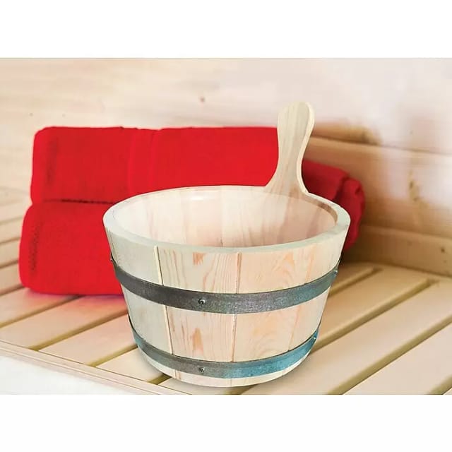KARIBU Aufgusskübel, natur, geeignet für: Karibu Saunen, natur - beige