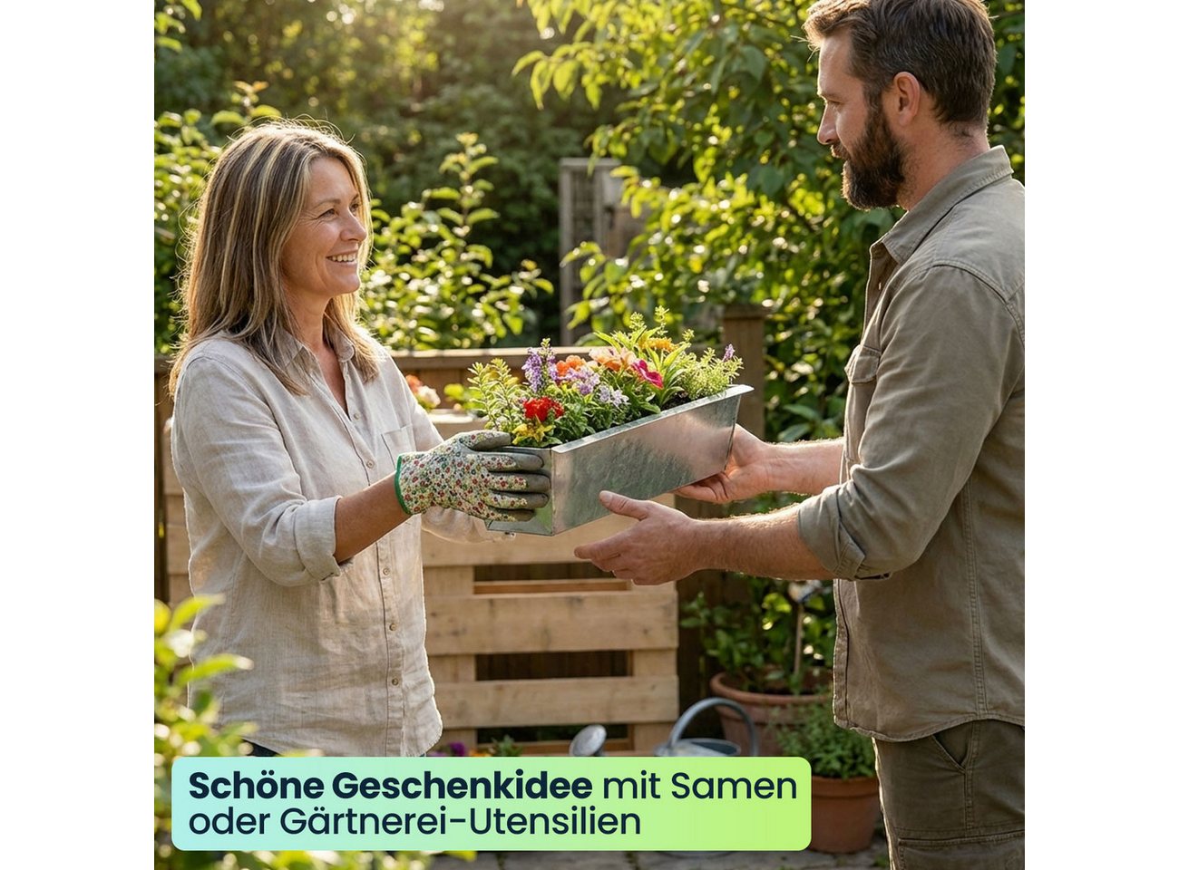 shop'n smile ideoon Blumenkasten Premium Pflanzkasten für Europaletten aus verzinktem Metall (8 St., 1-er, 2-er, 4-er, 6-er, 8-er Set), 3 Ablauflöchern, Blumenkasten für Palettenmöbel Bild 5