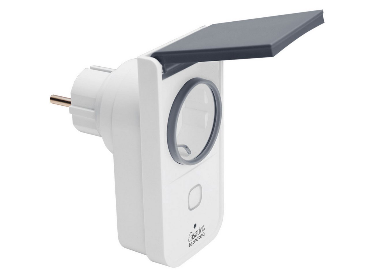 Casativo WLAN-Steckdose Smarte WLAN Outdoor-Steckdose IP44, Wetterfeste Garten-Steckdose, 2-St., 1er/2er/3er-Set, IP44, Stromzähler, Timer & Alexa/Google Home