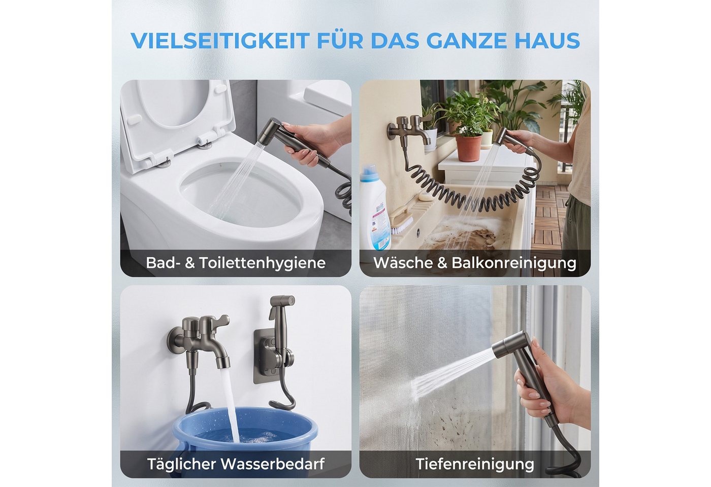 AKKEE Küchenarmatur Wasserhahn Küche Bad Spültischarmatur Waschtischarmatur Messing Bild 5