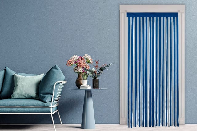 Maximex Fadenvorhang, BxH: 900 x 2000 mm, 0,1 kg - blau