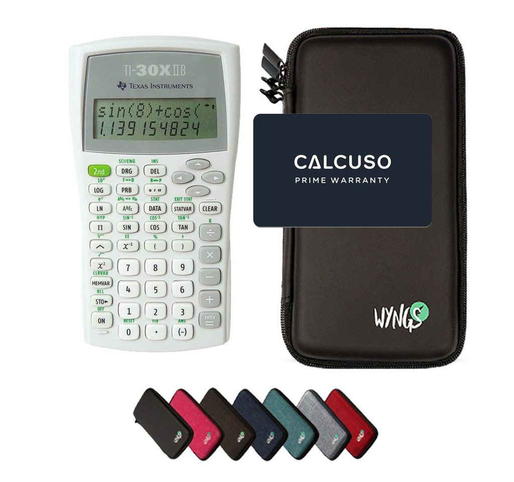 Texas Instruments Taschenrechner TI-30XIIB mit Schutztasche Schwarz - Wissenschaftlich, Batteriebetrieb Bild 3