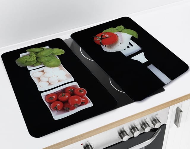 WENKO Glasabdeckplatte »Caprese«, BxHxT: 3 x 1,8 x 52 cm, Glas/Thermoplaste, mehrfarbig