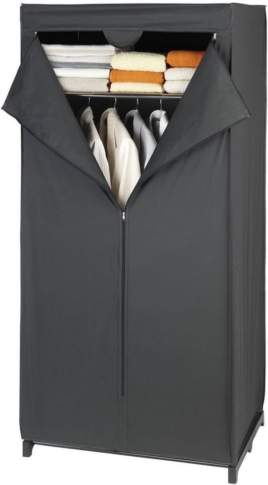 WENKO Kleiderschrank »Deep«, BxHxT:: 75 x 160 x 50 cm, schwarz