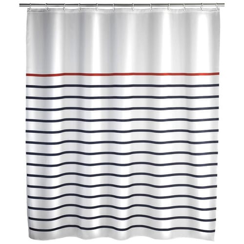 WENKO Duschvorhang »Marine«, BxH: 180 x 200 cm, Streifen, mehrfarbig - bunt