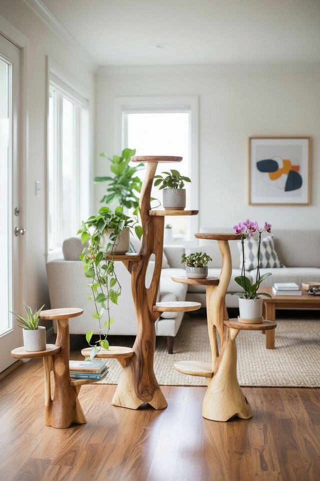 FaHome Ablageregal Teakholz-Regal Bild 5