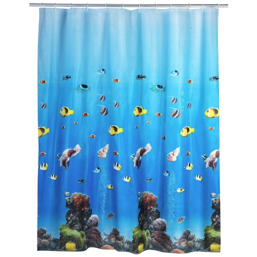 WENKO Duschvorhang »Ocean«, BxH: 180 x 200 cm, Unterwasserwelt, mehrfarbig - bunt