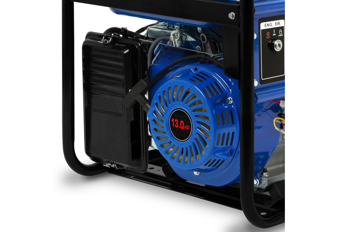 EBERTH Stromerzeuger 5500 Watt Notstromaggregat Stromerzeuger Stromaggregat mit 13 PS, 4-Takt, luftgekühlt, 2x 230V, 1x 12V, E-Starter Bild 3