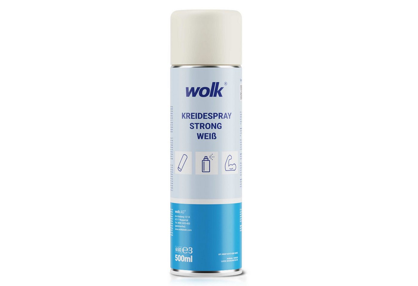 wolk Kreidespray, 500 ml, Farbe: weiß