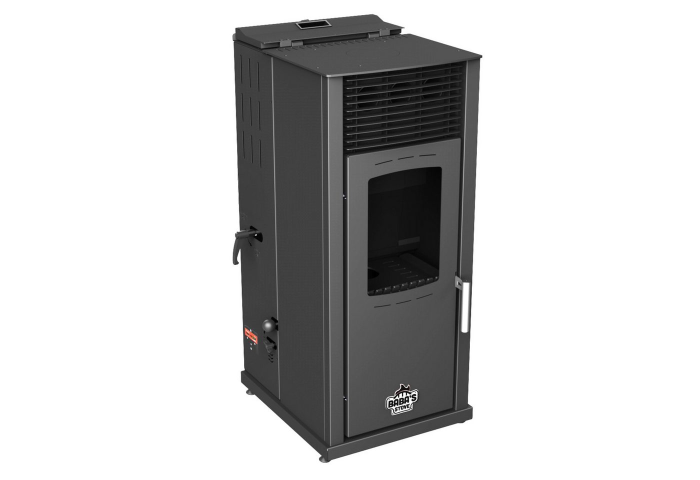 Baba's Kaminofen Eco Hybridofen Pellets und Holz Kombiofen Pelletofen ohne Strom, 8 kW, Dauerbrand, Dauerbrandofen, Holzofen Holz Ofen Kamin Bild 4