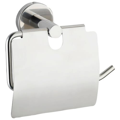 WENKO Toilettenpapierhalter »Bosio Shine«, Edelstahl, Edelstahlfarben - silberfarben