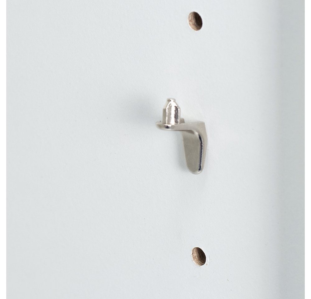 Casaria Bücherregal Vela, mit Türen Weiß Holz 3 Fächer 115,5x60x30cm Bücherschrank Büroschrank