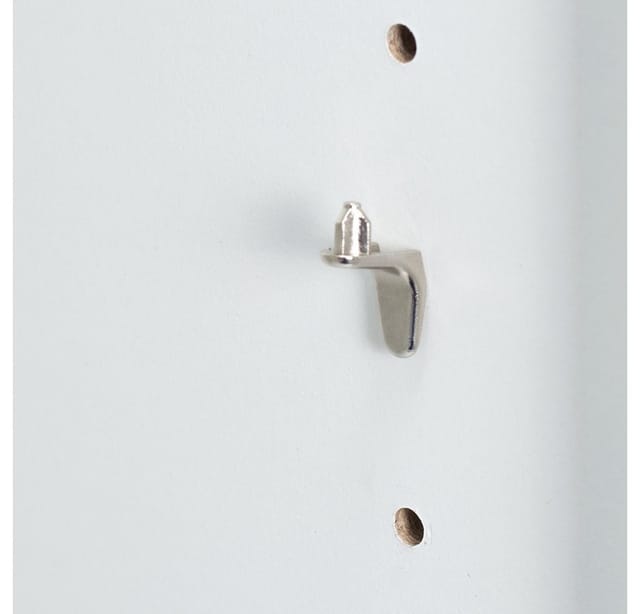 Casaria Bücherregal Vela, mit Türen Weiß Holz 3 Fächer 115,5x60x30cm Bücherschrank Büroschrank