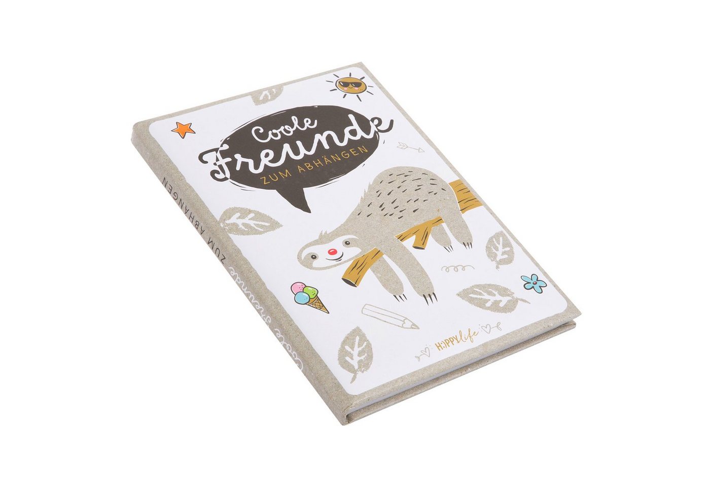 Goldbuch Notizbuch Goldbuch Freundebuch A5 Faultier Happylife 88 Seiten Bild 3