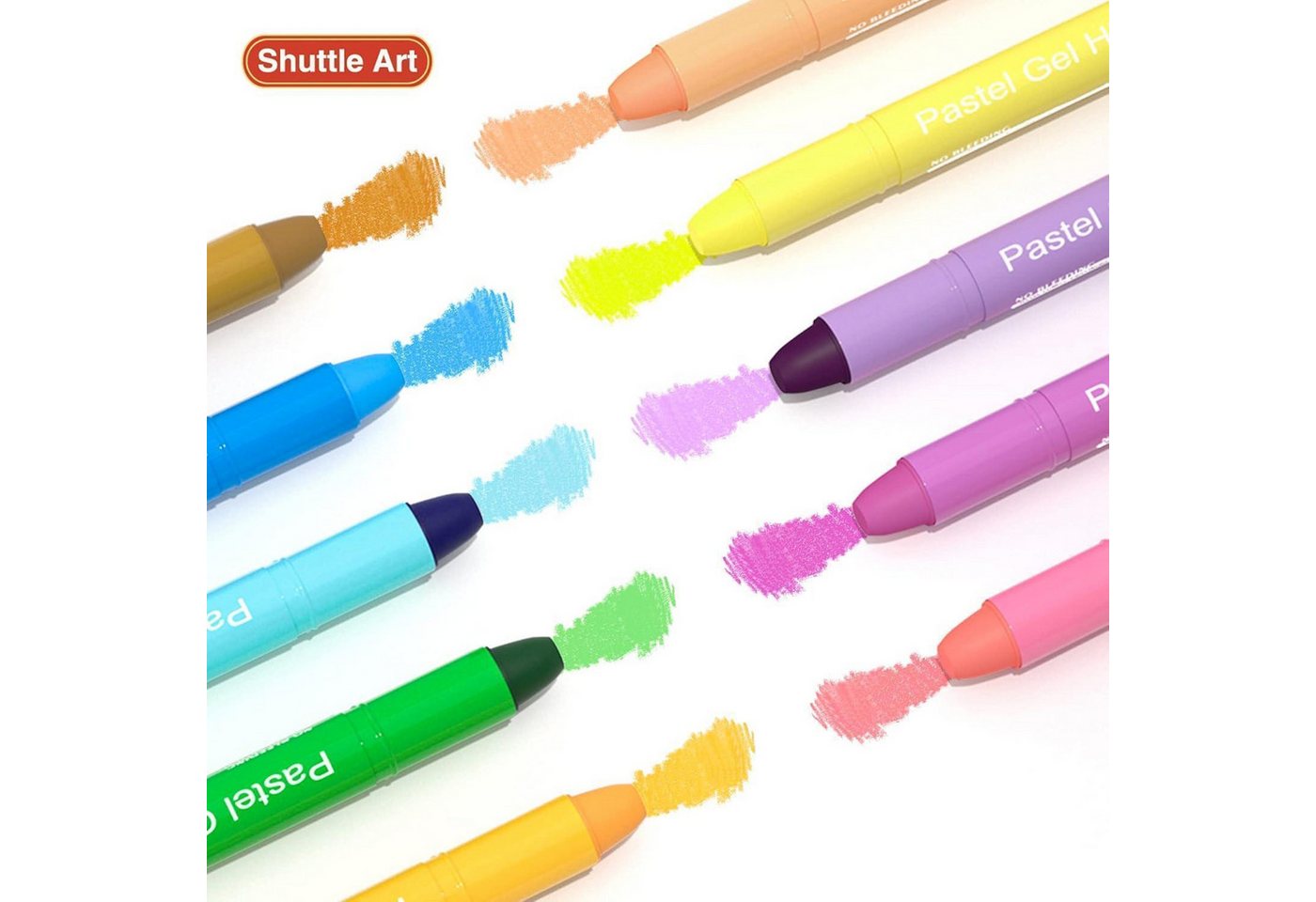 LuxusKollektion Leermarker 10 Pastell Bibelmarker Gel Highlighter feine Spitze Marker Set, für Bild 3