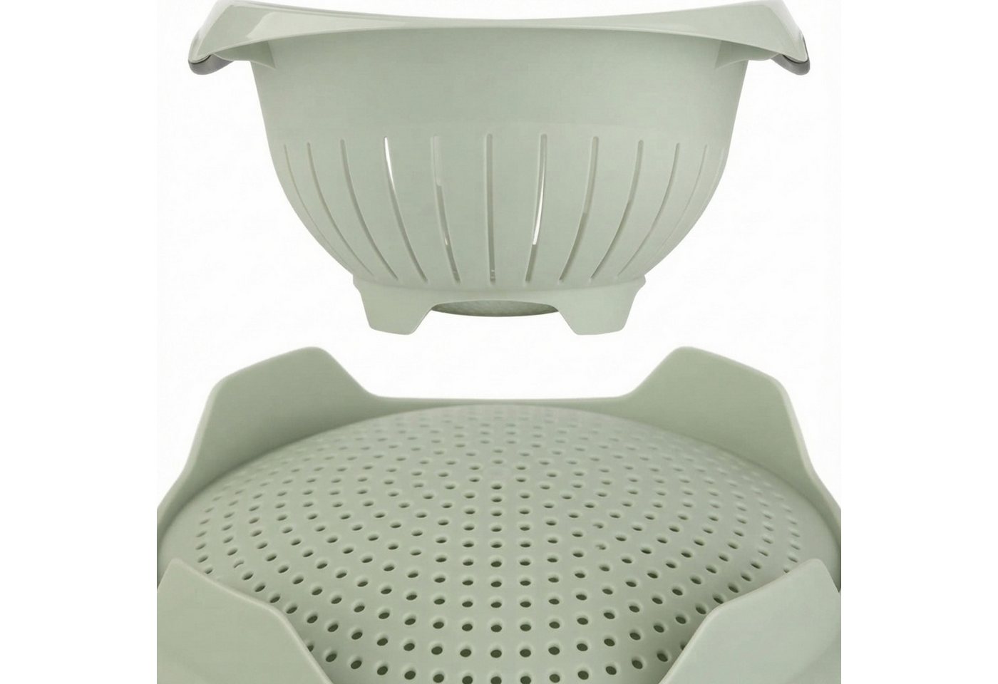 Engelland Nudelsieb Abtropfsieb, Seiher, Kunststoff, (Vorteils-Set, 2-St., Ø 24,5 cm), spülmaschinengeeignet, BPA-frei, lebensmittelecht Bild 2