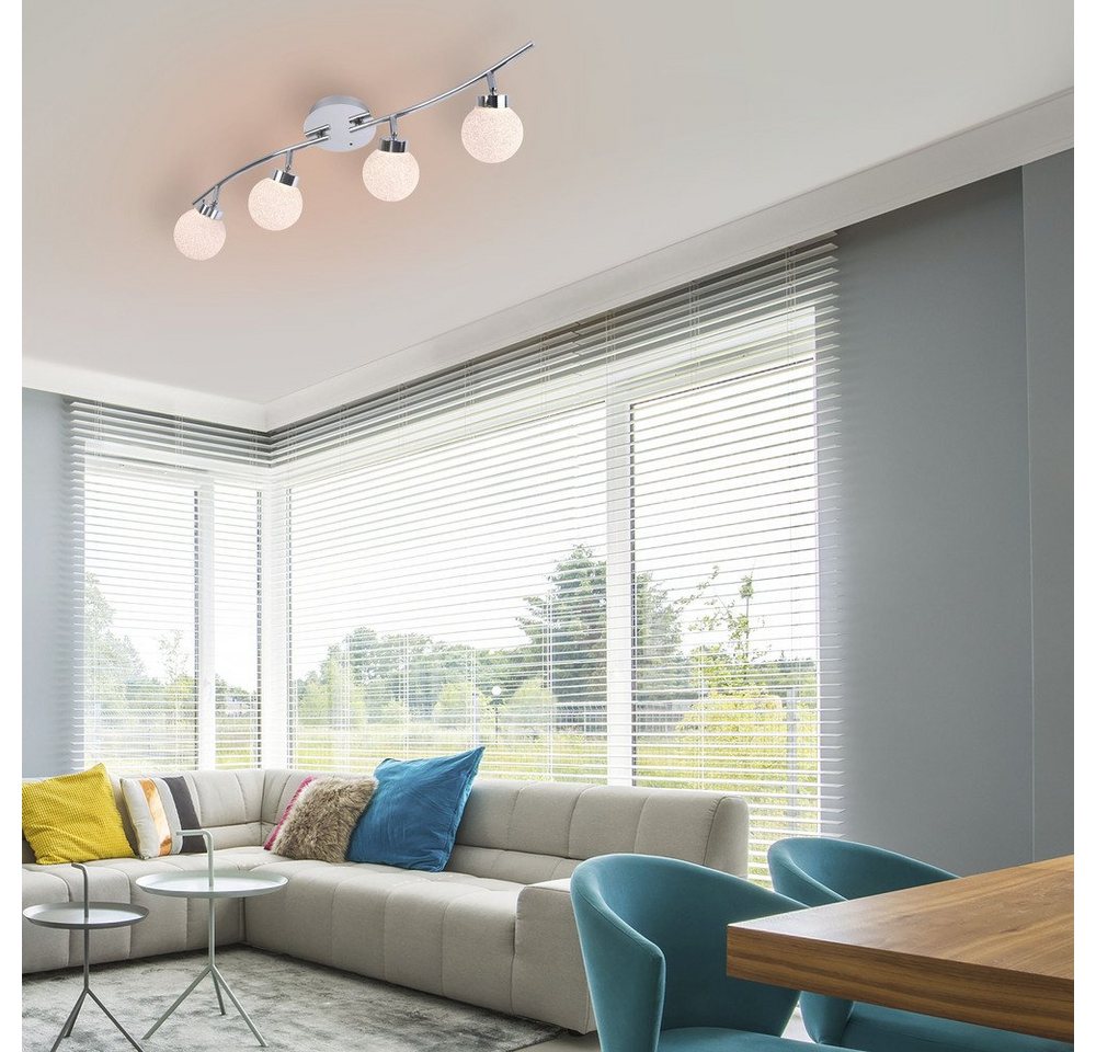 JUST LIGHT LED Deckenleuchte LED Deckenlampe MIKO, RGB-Farbwechsel, Dimmfunktion, 4xLED-Board/3W/RGB, 3000K, RGB+W, dimmbar, IR-Fernbedienung