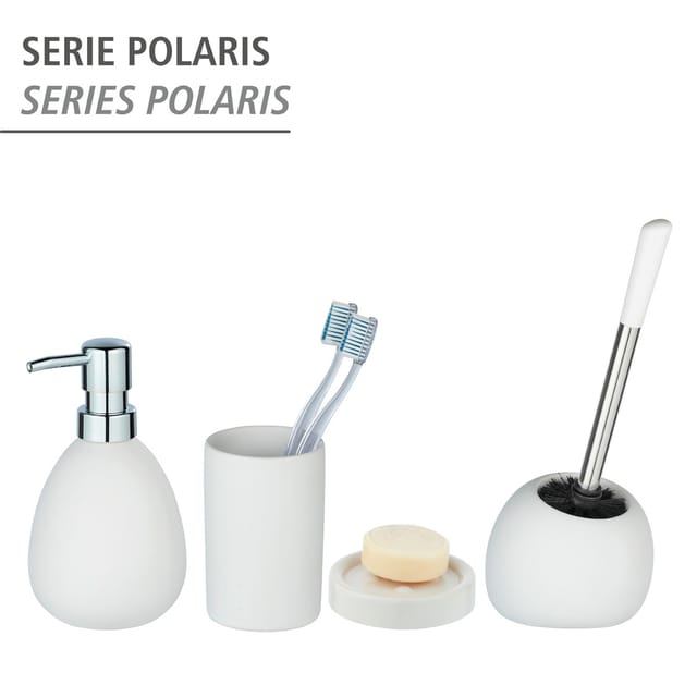 WENKO WC-Garnitur »Polaris«, Keramik, weiß - weiss