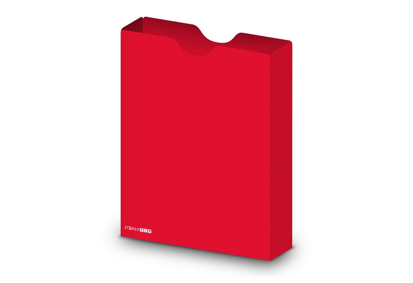 itenga Organisationsmappe itenga Heftbox DIN A4 Hochformat aus PP rot