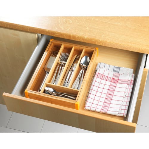 Maximex Besteckkasten, Holz, braun