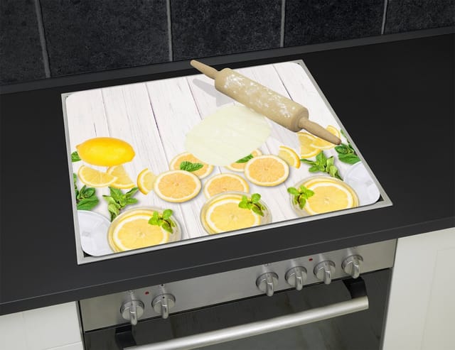 WENKO Multi-Platte, BxHxL: 56 x 0,5 x 50 cm, Glas/Silikon, mehrfarbig