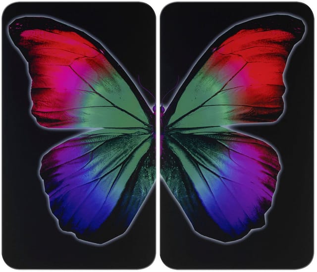WENKO Abdeckplatte, mehrfarbig, gehärtetes Glas/thermoplastischer_Kunststoff_tpe/Kunststoff - bunt
