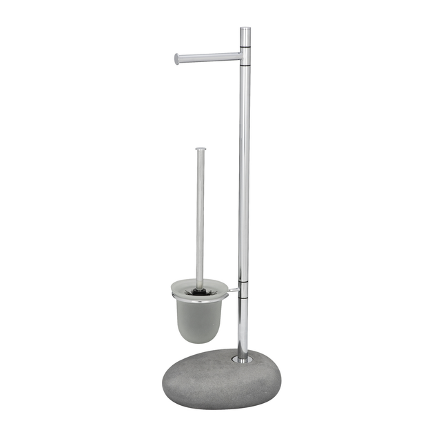 WENKO WC-Bürsten & WC-Garnituren »Pebble«, Stahl, silberfarben