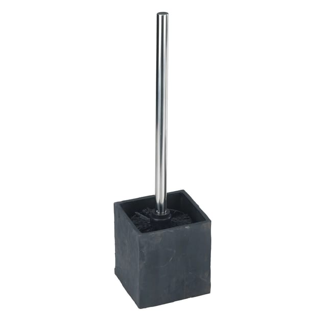 WENKO WC-Garnitur »Slate Rock«, Kunststoff, grau