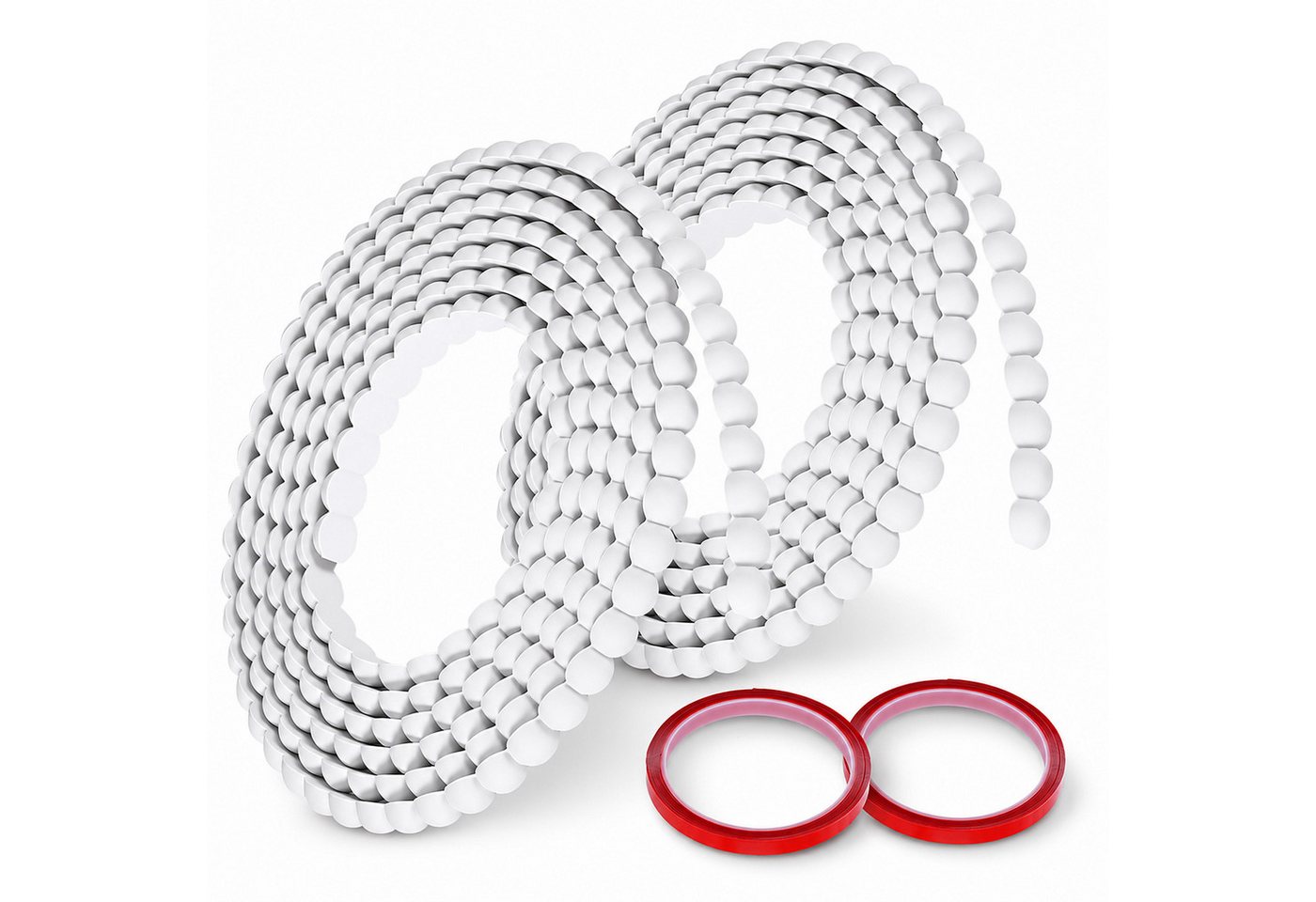 BlingBin Zierleiste PVC Zierleiste selbstklebend, 15 mm x 6 m, überstreichbare, selbstklebend, PVC, 2er Set, 2-St., Wandleiste, Zuschneiden, Dekorleiste für Wandfliesen und Möbelkanten Bild 4