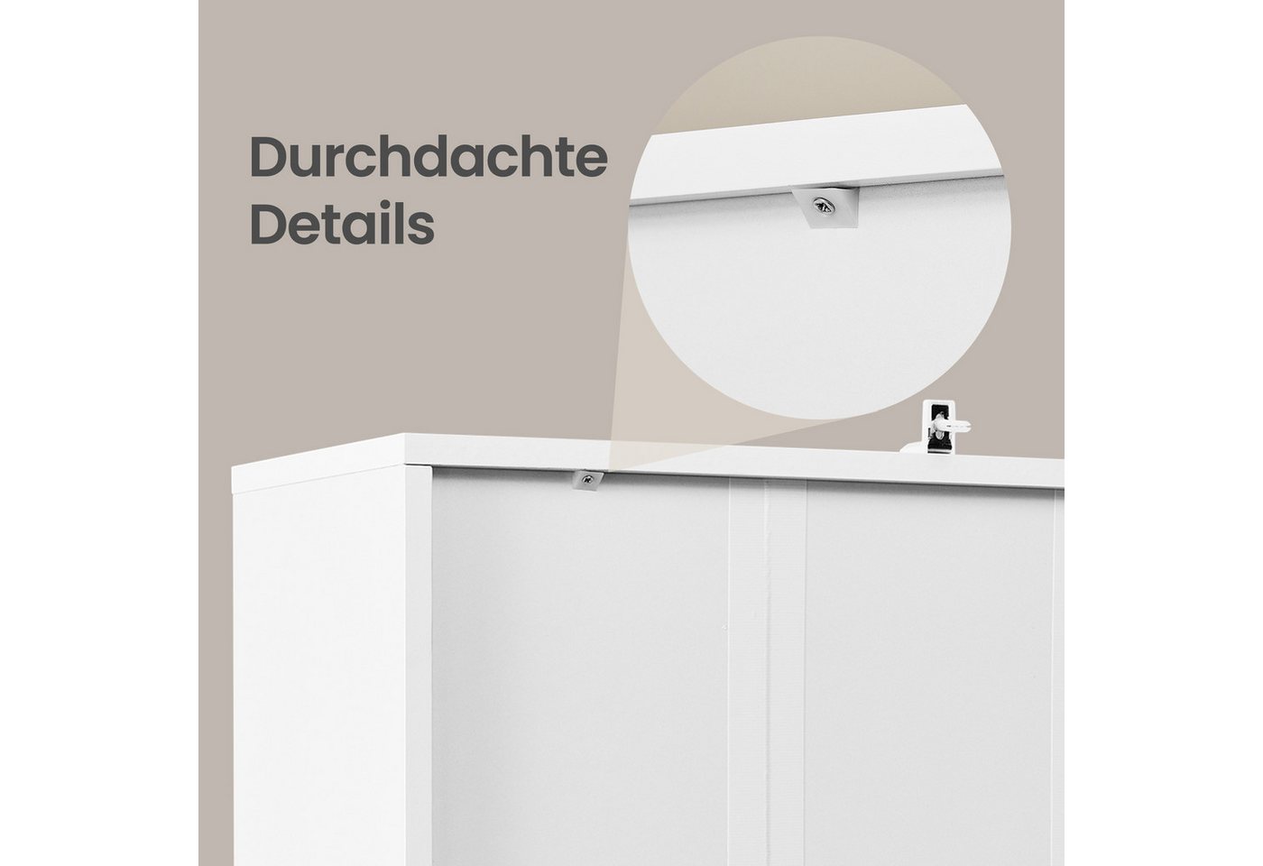 VASAGLE Bücherregal Standregal mit Tür, 2 -tlg., 6-stöckiges hohes Regal, offenen Fächern, 24 x 60 x 175 cm Bild 2