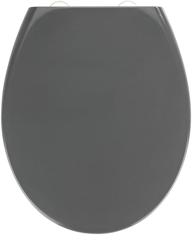 WENKO WC-Sitz »Samos«, Duroplast, oval, mit Softclose-Funktion - grau
