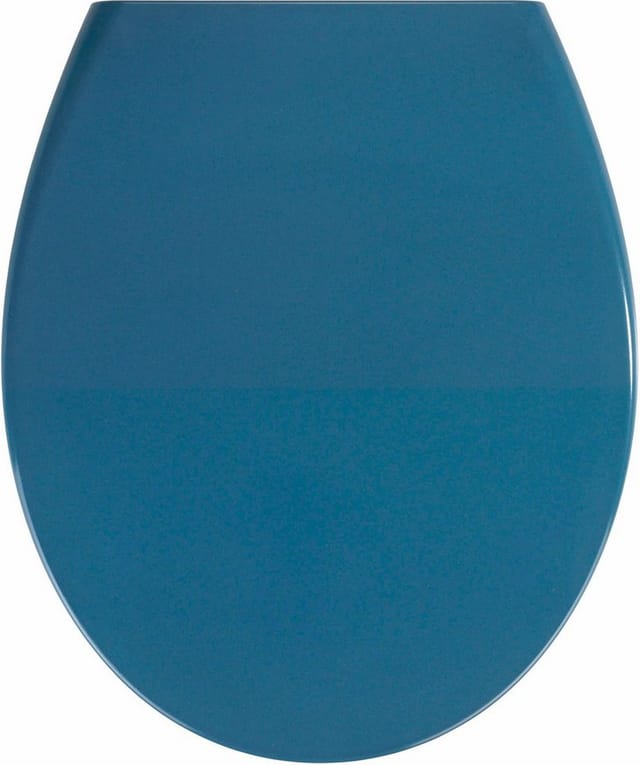 WENKO WC-Sitz »Samos«, Duroplast, oval, mit Softclose-Funktion - blau