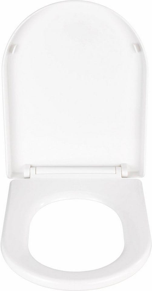WENKO WC-Sitz »Calla«, Thermoplast, oval, mit Softclose-Funktion - weiss